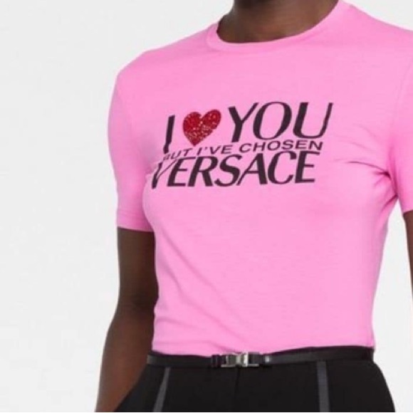 Versace slogan-print T-shirt (New) - Picture 4 of 9